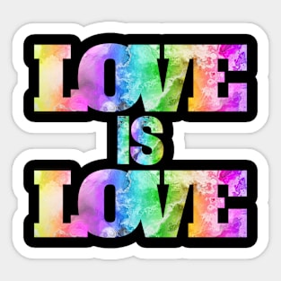 Love is love rainbow lgbtq Sticker